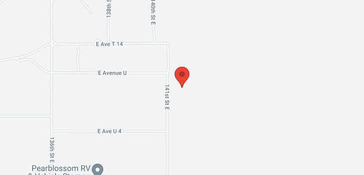 map of 14100 Avenue U Pearblossom, CA 93543